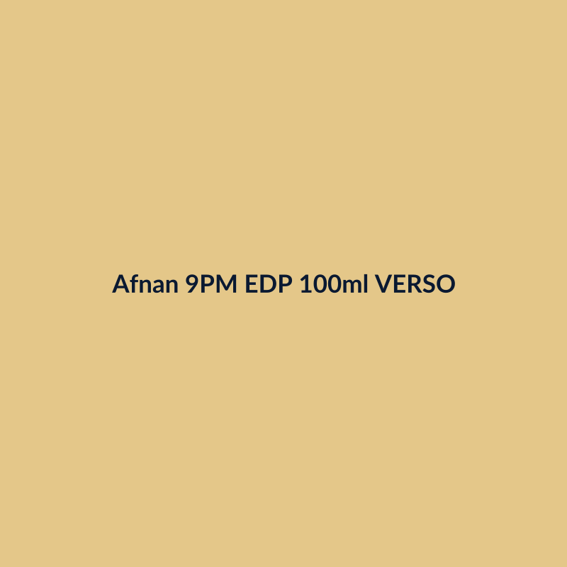 Afnan 9PM EDP 100ml VERSO