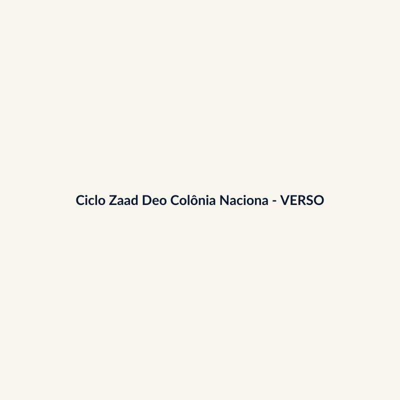 Ciclo Zaad Deo Colônia Nacional 150ml - imagem 2