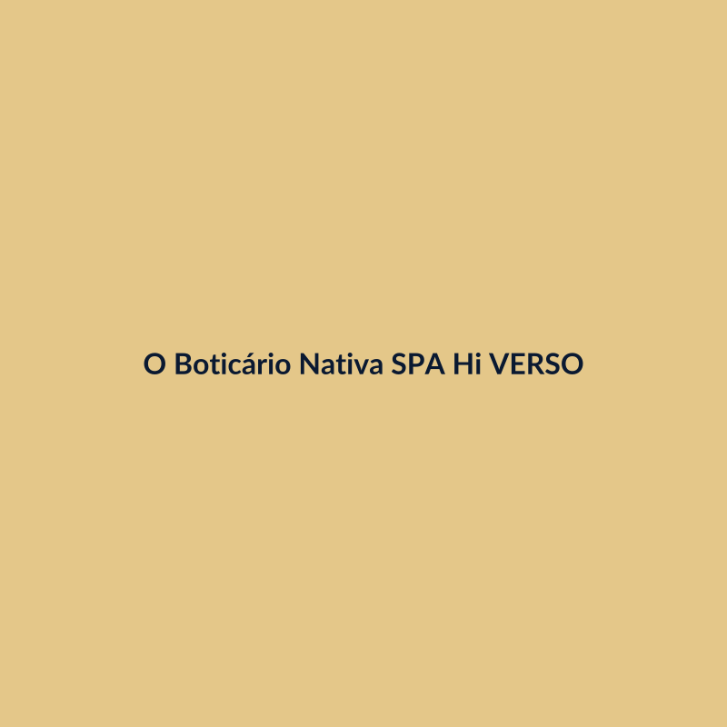O Boticário Nativa SPA Hidratante 400ml VERSO