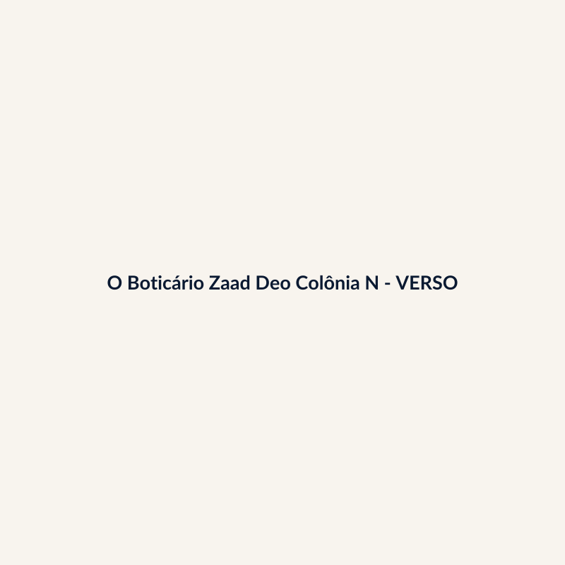 O Boticário Zaad Deo Colônia Nacional 100ml - imagem 2