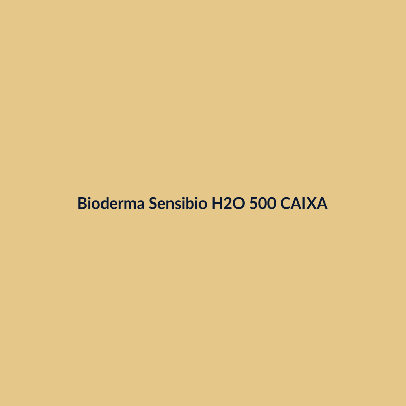 Bioderma Sensibio H2O 500ml Micelar CAIXA