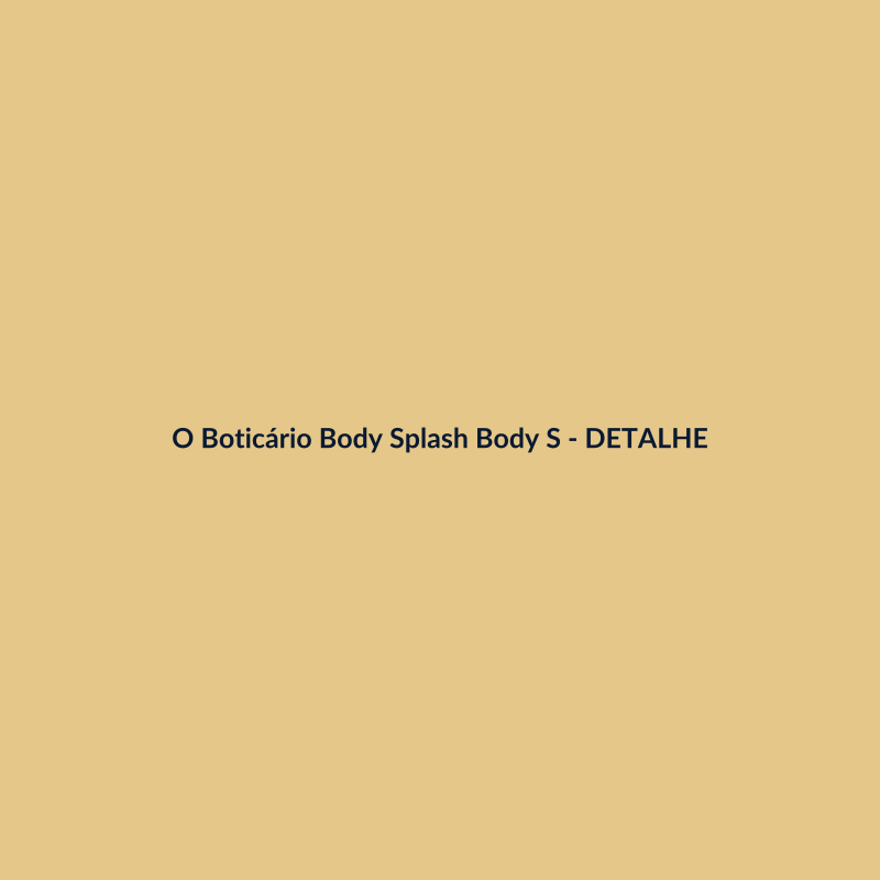 O Boticário Body Splash Body Splash Hidratante 50ml - imagem 3