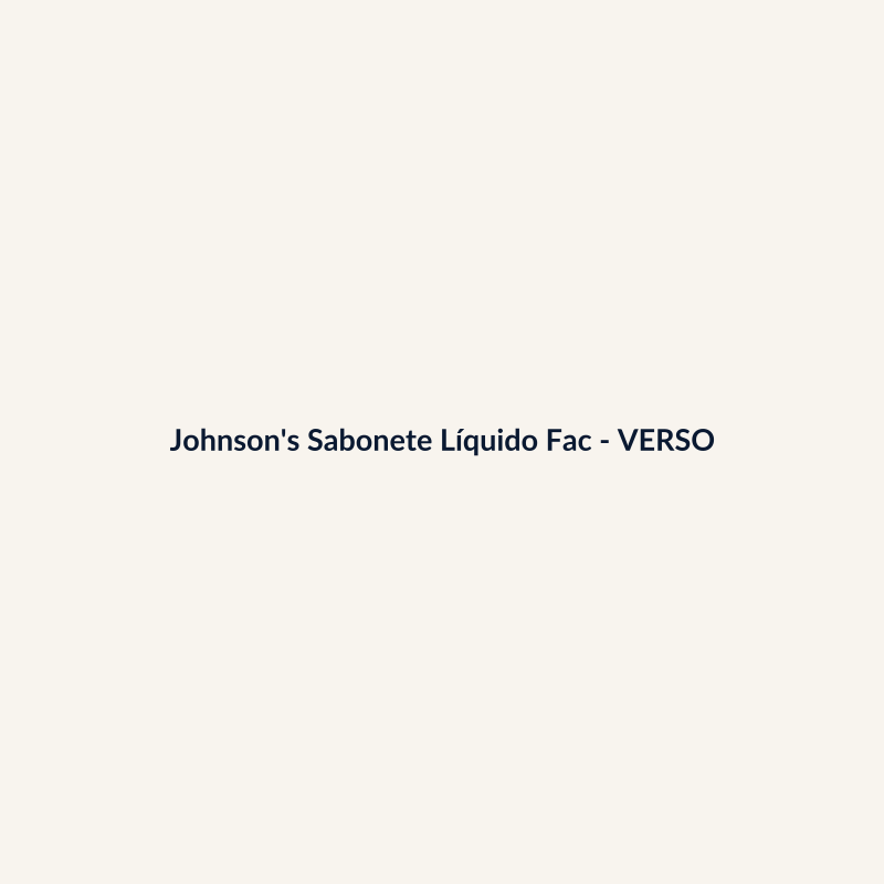 Johnson's Sabonete Líquido Facial Higiene Pessoal Farmácia 75ml - imagem 2