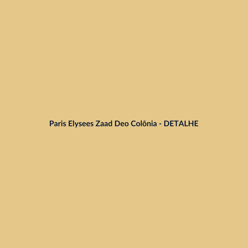 Paris Elysees Zaad Deo Colônia Nacional 100g - imagem 3