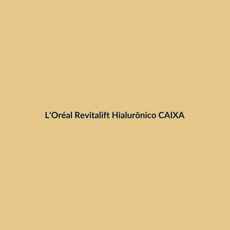 L'Oréal Revitalift Hialurônico 30ml CAIXA