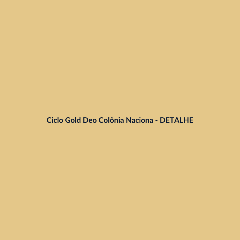 Ciclo Gold Deo Colônia Nacional 50ml - imagem 3