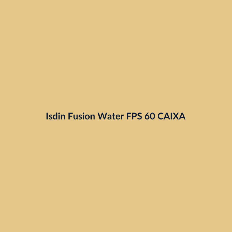 Isdin Fusion Water FPS 60 50ml CAIXA