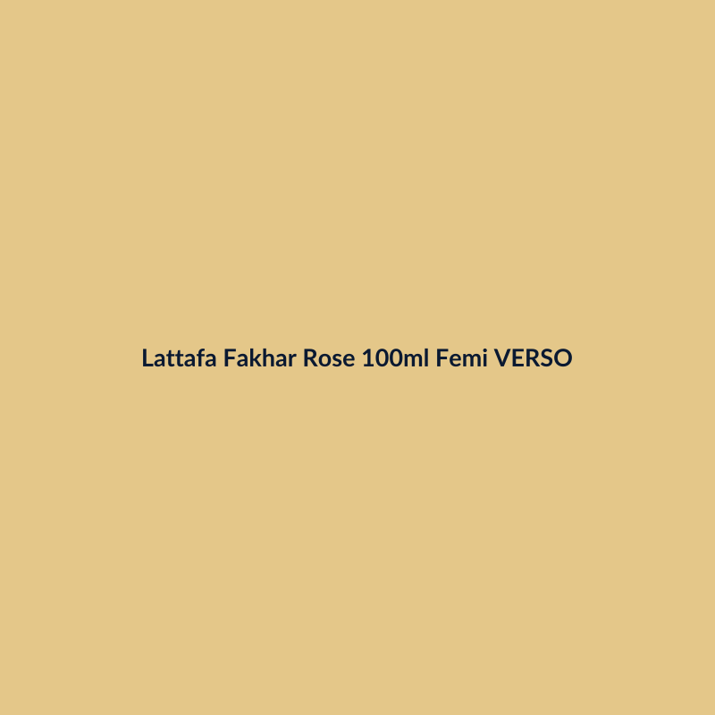 Lattafa Fakhar Rose 100ml Feminino VERSO