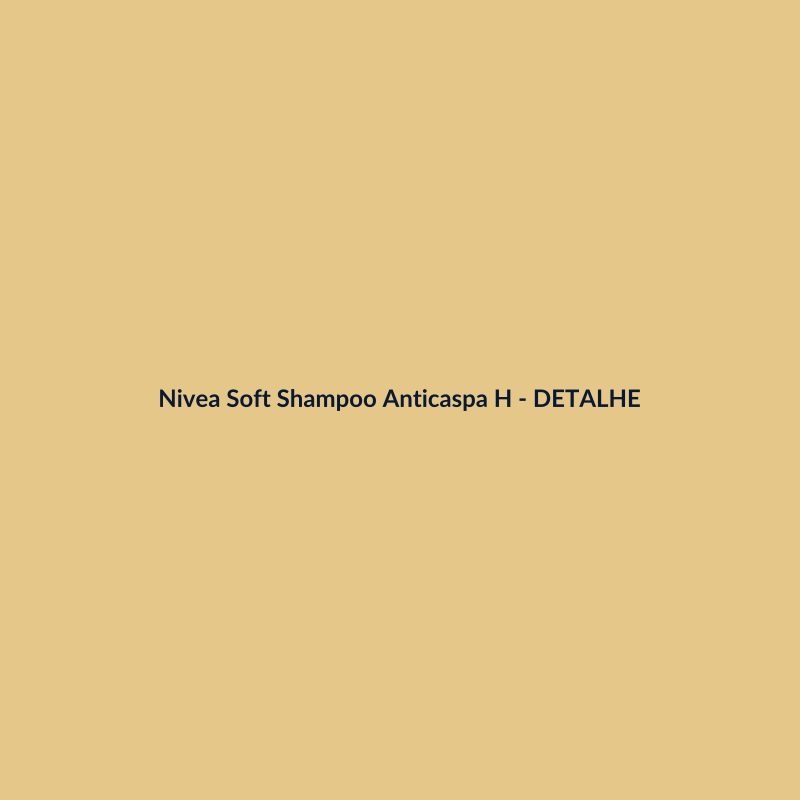 Nivea Soft Shampoo Anticaspa Higiene Pessoal Farmácia 90ml - imagem 3