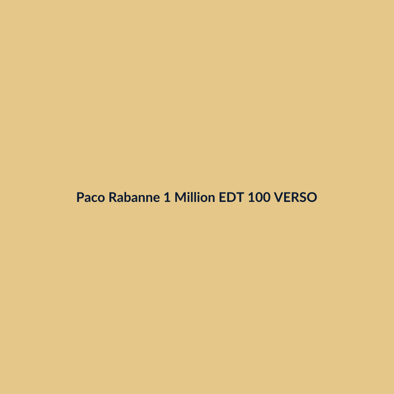 Paco Rabanne 1 Million EDT 100ml VERSO