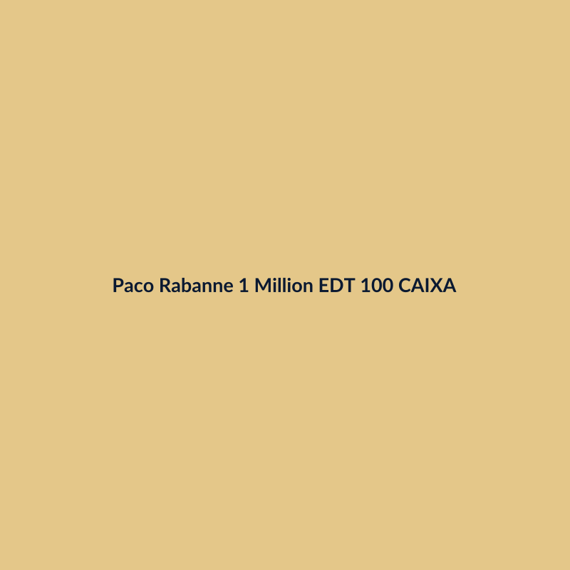 Paco Rabanne 1 Million EDT 100ml CAIXA