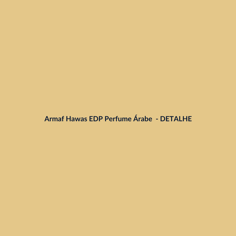 Armaf Hawas EDP Perfume Árabe 30ml - imagem 3