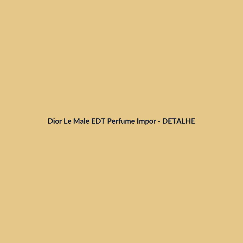 Dior Le Male EDT Perfume Importado 75ml - imagem 3