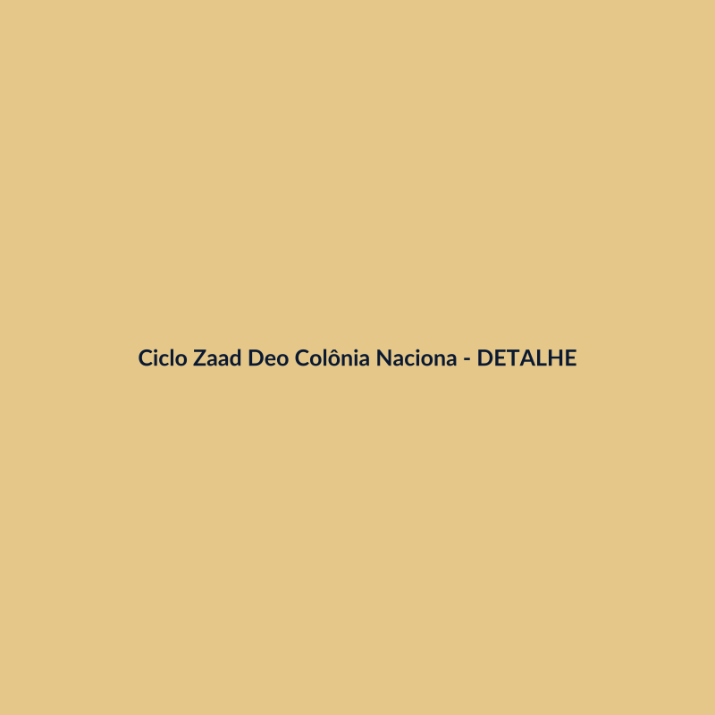Ciclo Zaad Deo Colônia Nacional 150ml - imagem 3