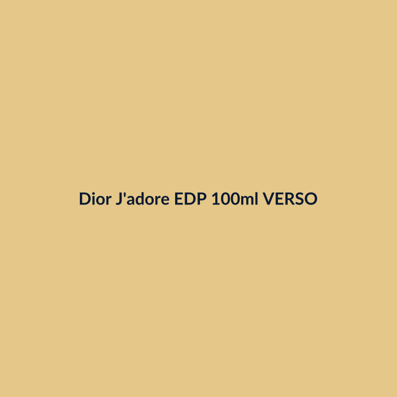 Dior J'adore EDP 100ml VERSO