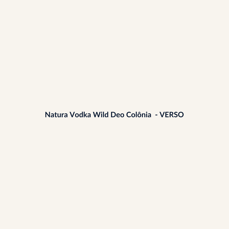 Natura Vodka Wild Deo Colônia Nacional 100ml - imagem 2
