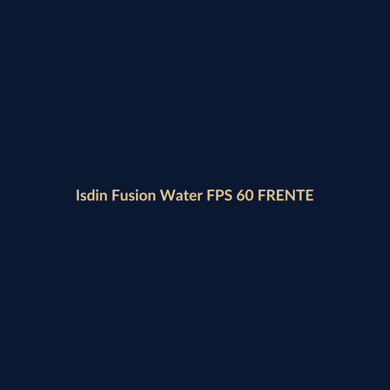 Isdin Fusion Water FPS 60 50ml FRENTE