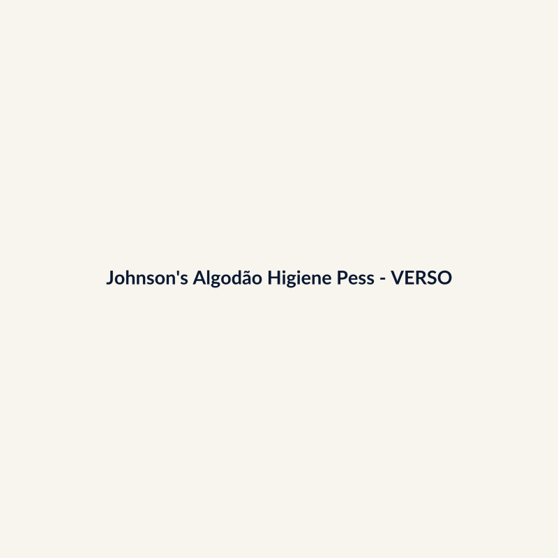 Johnson's Algodão Higiene Pessoal Farmácia 100g - imagem 2
