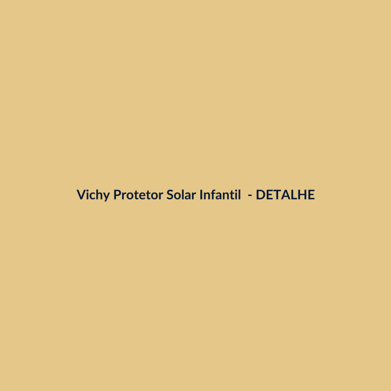 Vichy Protetor Solar Infantil FPS 60 Protetor Solar 50ml - imagem 3