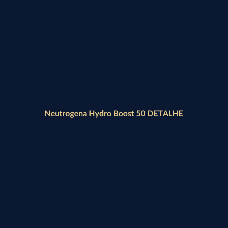 Neutrogena Hydro Boost 50g DETALHE