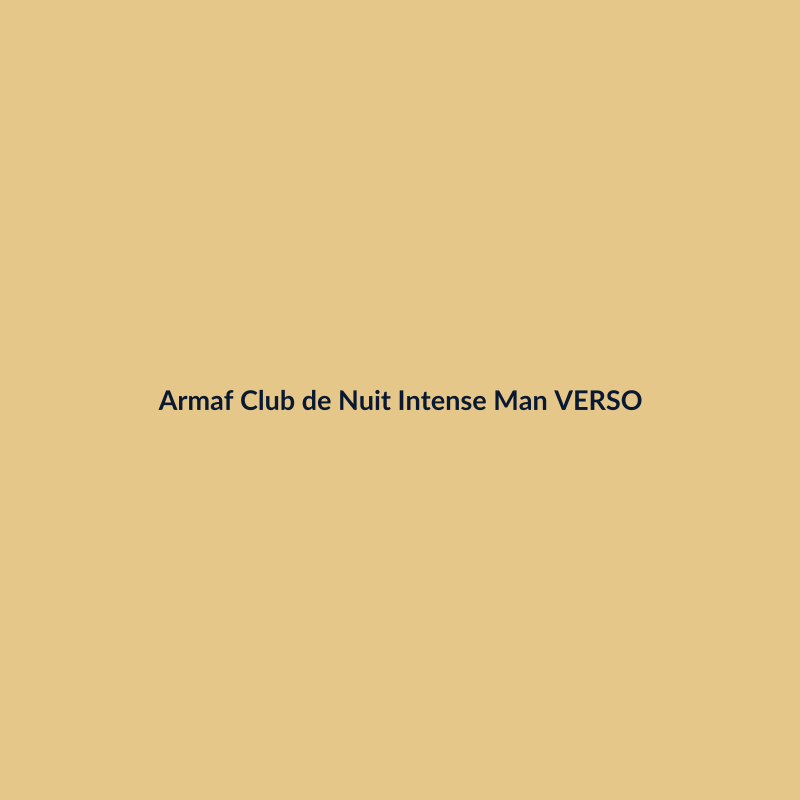 Armaf Club de Nuit Intense Man 105ml VERSO
