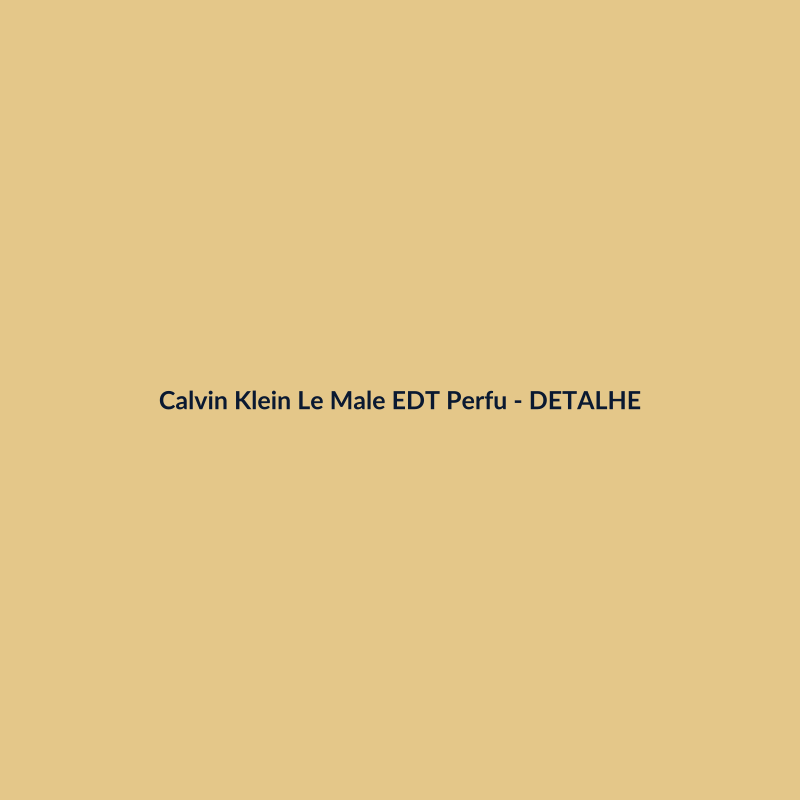 Calvin Klein Le Male EDT Perfume Importado 30ml - imagem 3