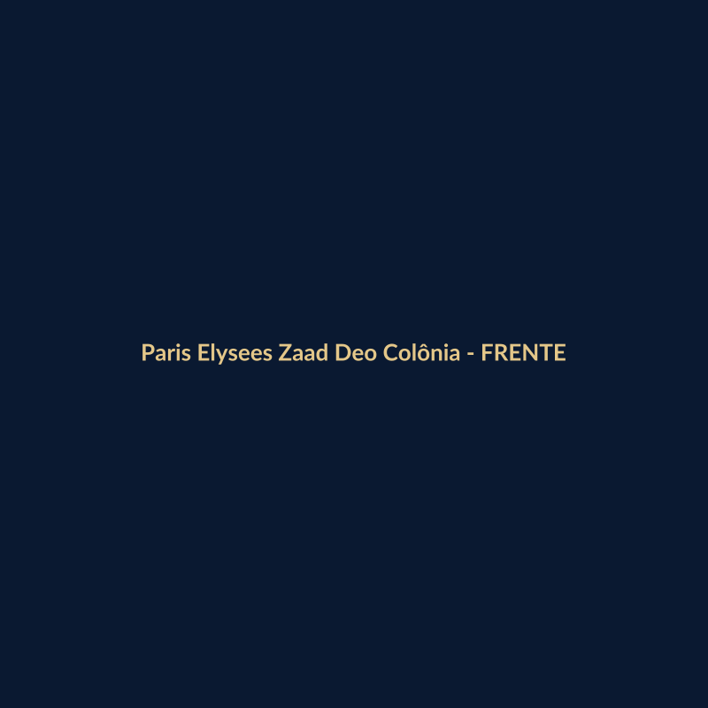 Paris Elysees Zaad Deo Colônia Nacional 100g - imagem 1