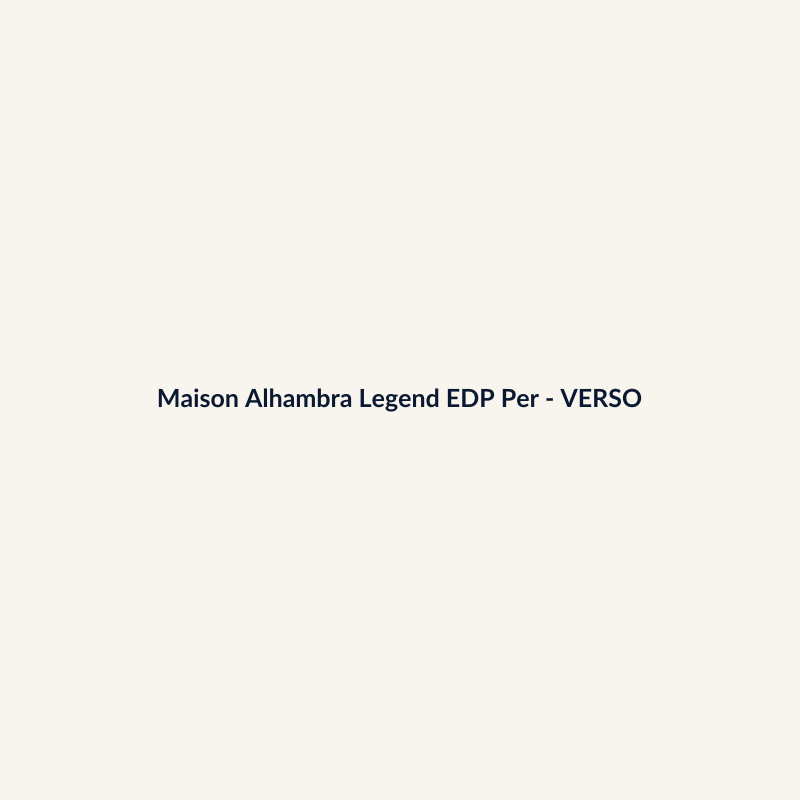 Maison Alhambra Legend EDP Perfume Árabe 75ml - imagem 2