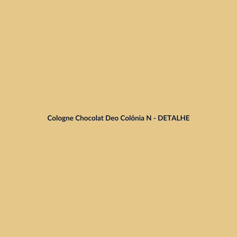 Cologne Chocolat Deo Colônia Nacional 100ml - imagem 3