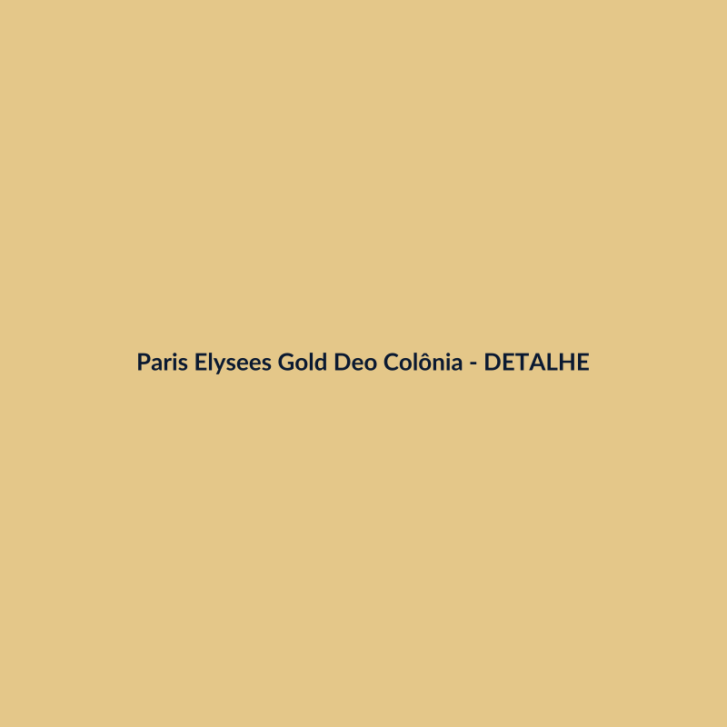Paris Elysees Gold Deo Colônia Nacional 100g - imagem 3