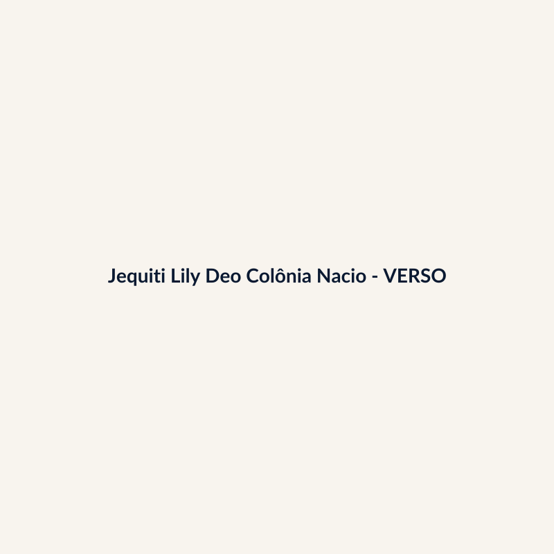 Jequiti Lily Deo Colônia Nacional 50ml - imagem 2