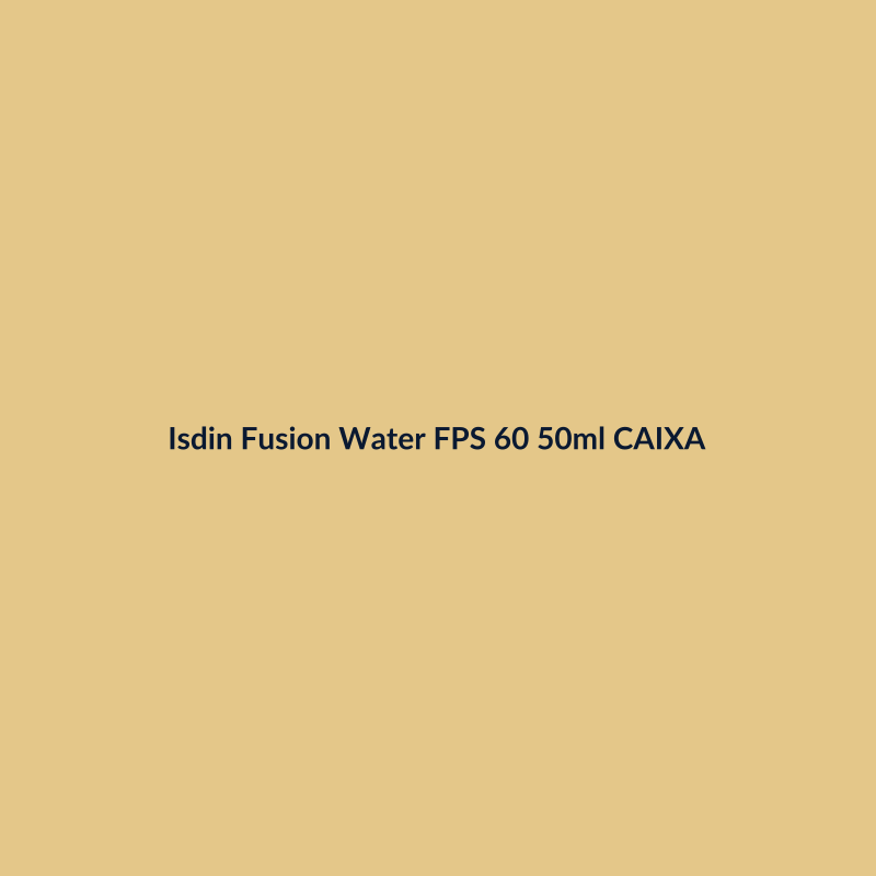 Isdin Fusion Water FPS 60 50ml CAIXA