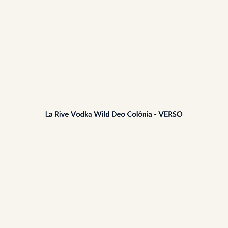 La Rive Vodka Wild Deo Colônia Nacional 75ml - imagem 2