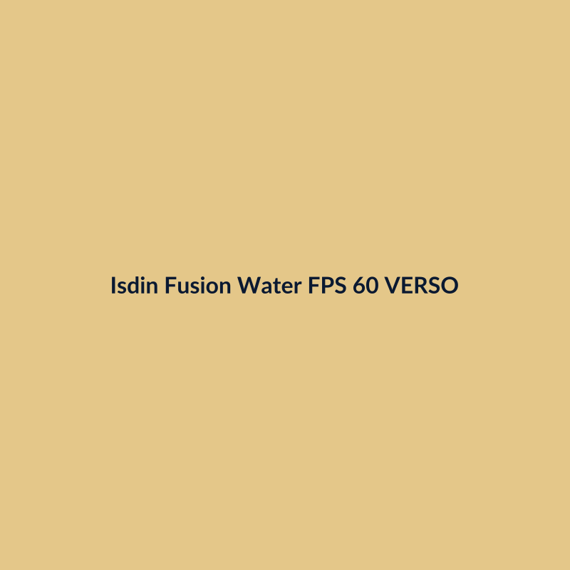 Isdin Fusion Water FPS 60 50ml VERSO