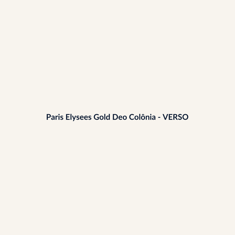 Paris Elysees Gold Deo Colônia Nacional 100g - imagem 2
