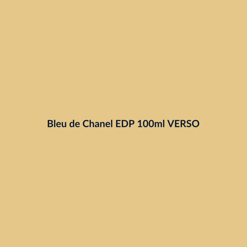 Bleu de Chanel EDP 100ml VERSO