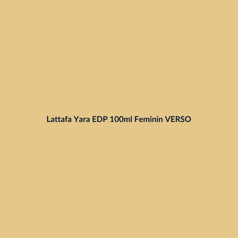 Lattafa Yara EDP 100ml Feminino VERSO