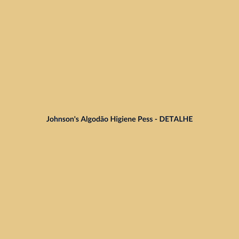 Johnson's Algodão Higiene Pessoal Farmácia 100g - imagem 3