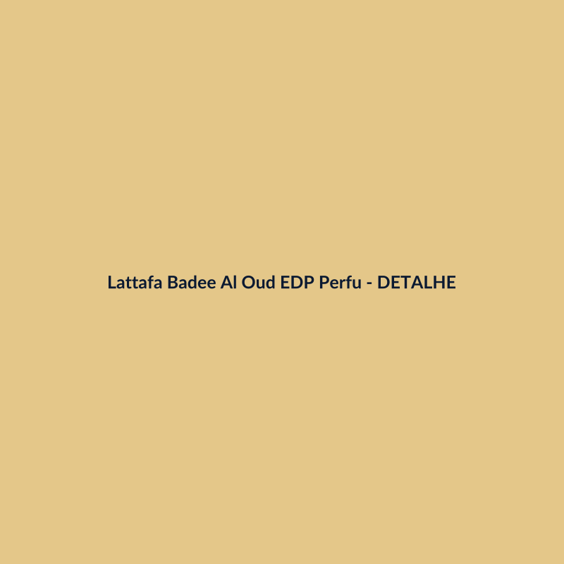 Lattafa Badee Al Oud EDP Perfume Árabe 90ml - imagem 3
