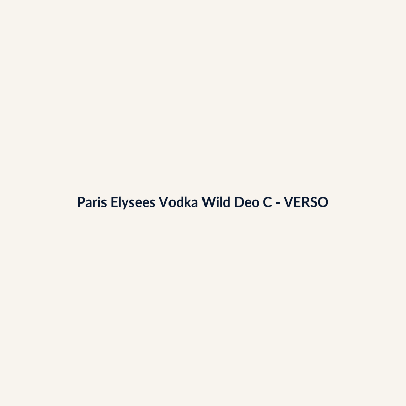 Paris Elysees Vodka Wild Deo Colônia Nacional 200ml - imagem 2