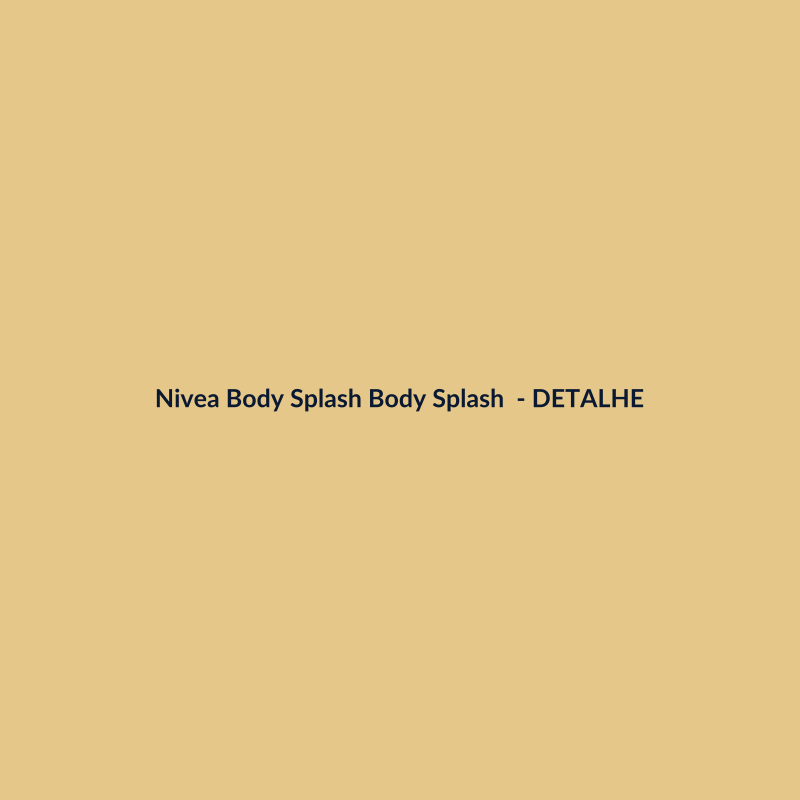 Nivea Body Splash Body Splash Hidratante 30ml - imagem 3