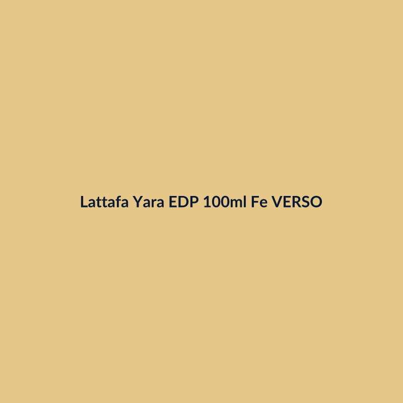 Lattafa Yara EDP 100ml Feminino VERSO
