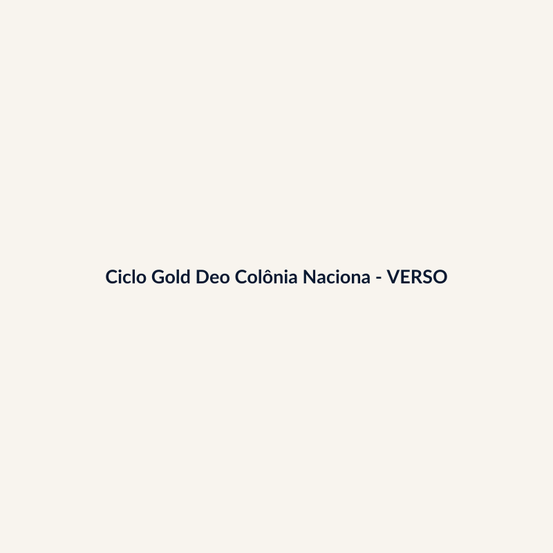 Ciclo Gold Deo Colônia Nacional 50ml - imagem 2