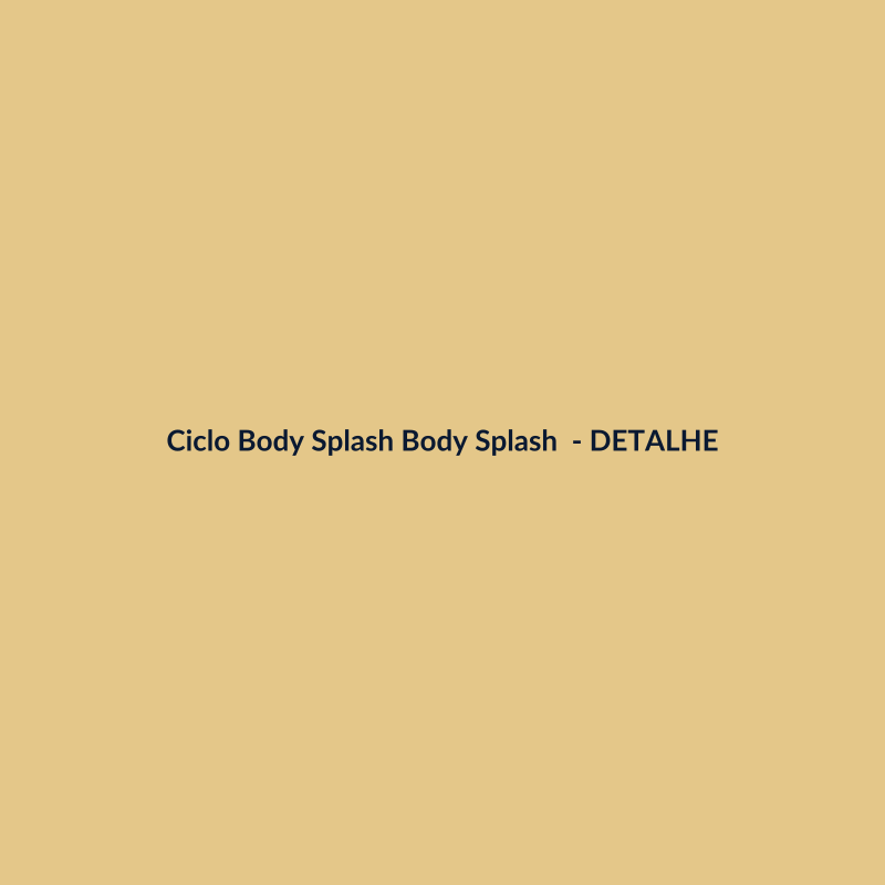 Ciclo Body Splash Body Splash Hidratante 60ml - imagem 3
