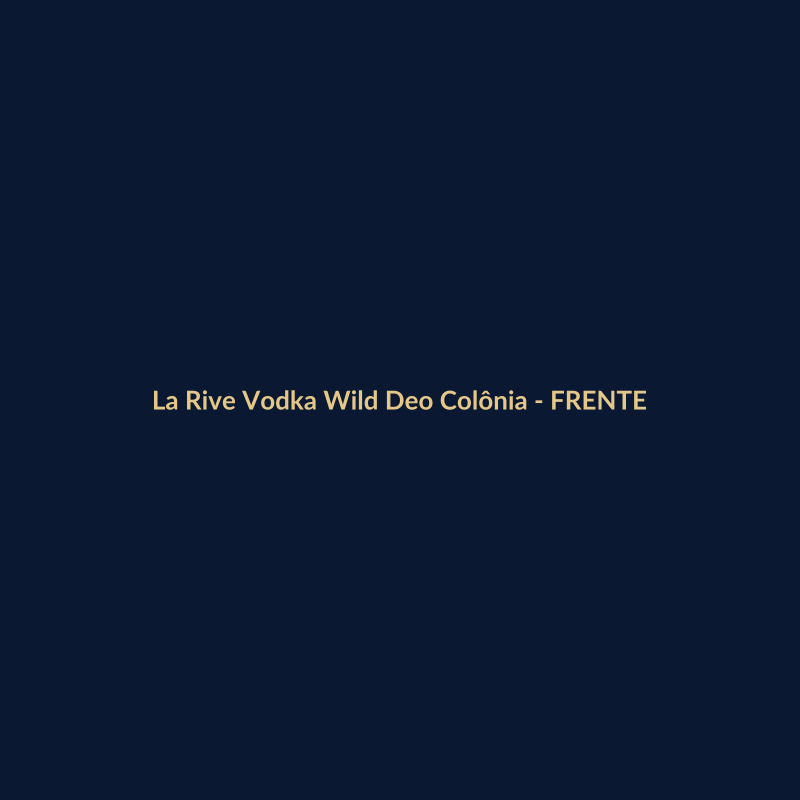 La Rive Vodka Wild Deo Colônia Nacional 75ml - imagem 1