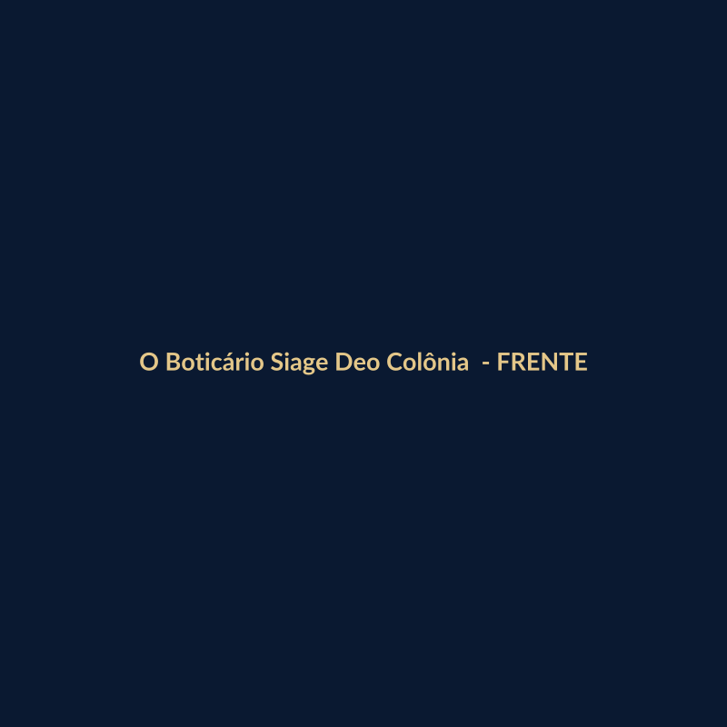 O Boticário Siage Deo Colônia Nacional 30ml - imagem 1