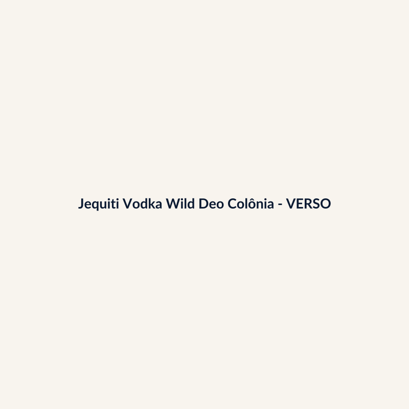 Jequiti Vodka Wild Deo Colônia Nacional 400ml - imagem 2