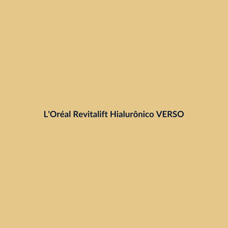 L'Oréal Revitalift Hialurônico 30ml VERSO