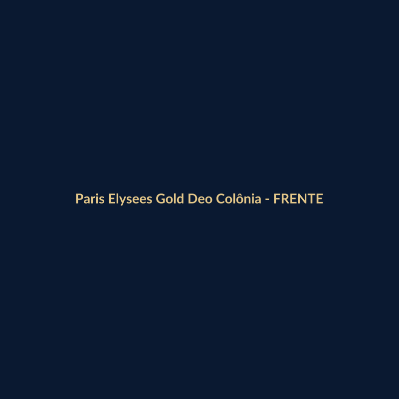 Paris Elysees Gold Deo Colônia Nacional 100g - imagem 1