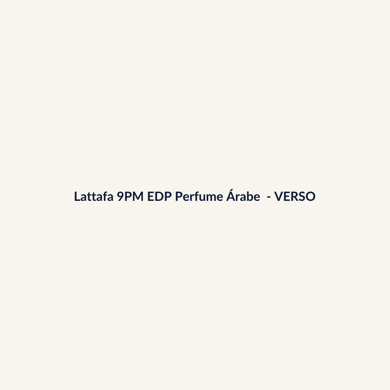 Lattafa 9PM EDP Perfume Árabe 90ml - imagem 2